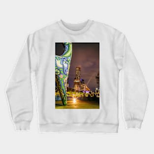 Angel watching over Melbourne City Crewneck Sweatshirt